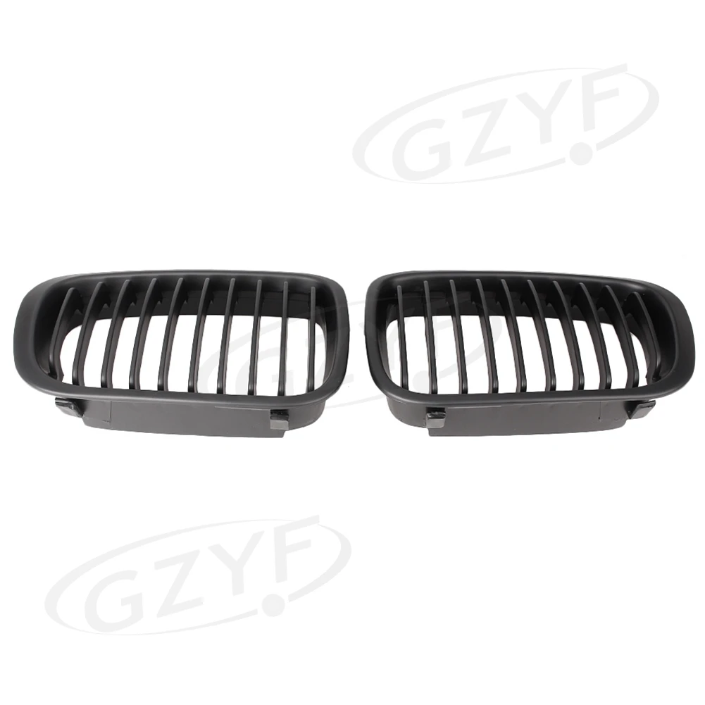 Car Front Grill Grille For BMW 3 Series E46 Touring Saloon 4-Door 1998-2001 & E46 Compact 2001 2002 2003 2004 Matt Black ABS