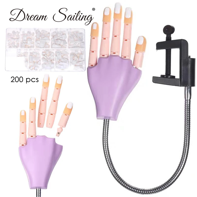 

Removable Professional Training Arm Practicing Hand Manicure False Nail Hand Finger Adjustable Model Hand Nail Art Manicure Tool