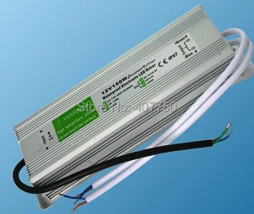 

IP67 waterproof Switching power supply 150W output voltage 12V/24VDC led adapters used for lighting projects