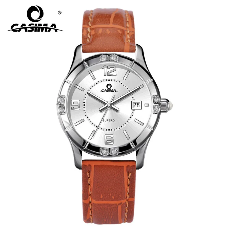 

Luxury Brand Watches Women Fashion Casual Beauty Fancy Womens Quartz Wrist Watch Waterproof 50m Leather Strap CASIMA#3007