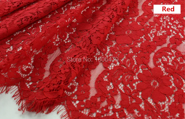 1.5*1.5meters Embroidery Eyelash Cotton Lace Fabric French Cord Lace Cloth African Guipure Lace For Party Wedding Dress RS820