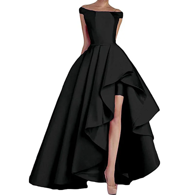 Prom Dresses 2020 New High Low Evening Gowns Asymmetrical Formal Party Women Dress Elegant Long Vestido Longo Festa