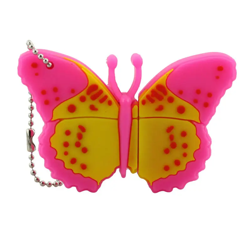 Clé Usb 128 de 4 go, 8 go, 16 go, 32 go, 64 go, 2.0 go, nouveau lecteur Flash de dessin animé papillon modèle fleur