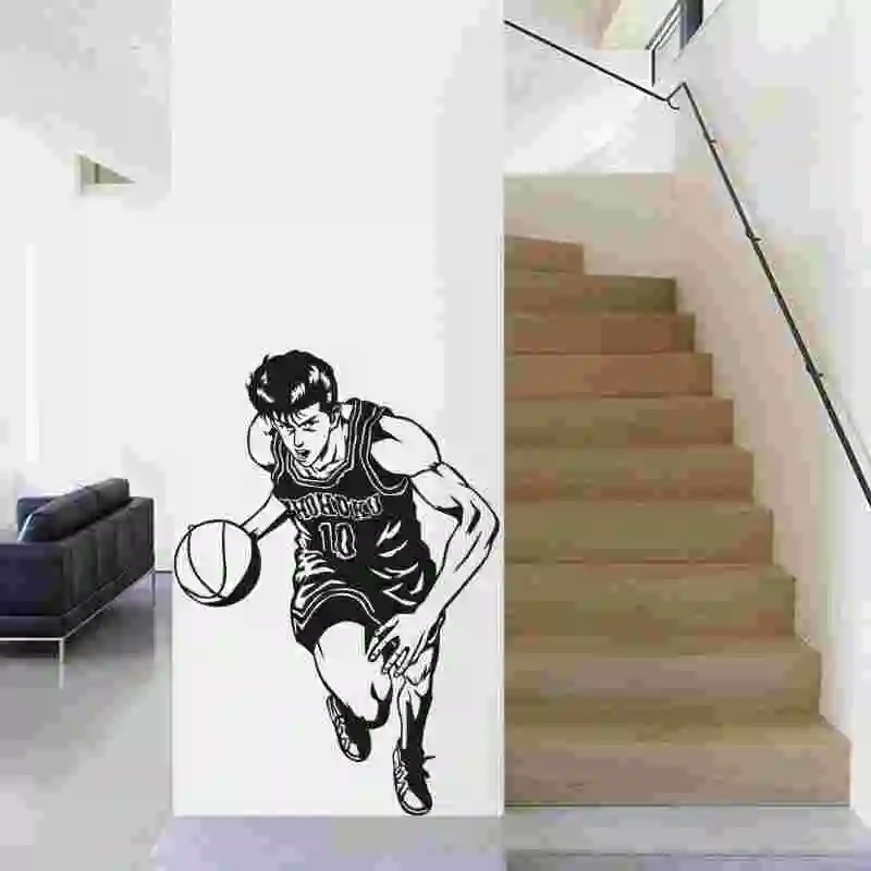 Pegatina SLAM DUNK Sticker Anime Cartoon Hanamichi Sakuragi Car Decal Sticker Vinyl Wall Stickers Decor Home Decoration