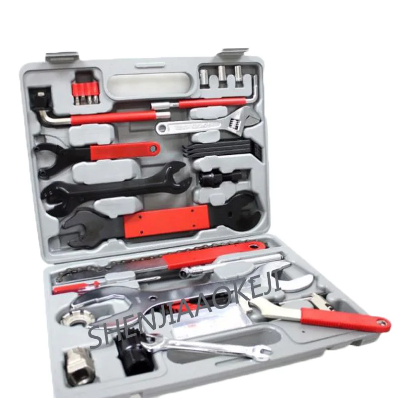 Bicycle repair tool set 43pcs/set steel tool Multi-function riding tool repair box Wrench sleeve inner hexagon