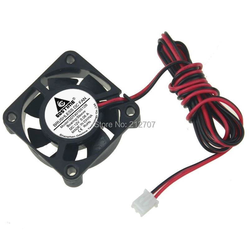 

10pcs/lot Gdstime 3D Printer Cooling Fan 40mm 4010s 40*40*10mm 12V 2Pin 1M Wire