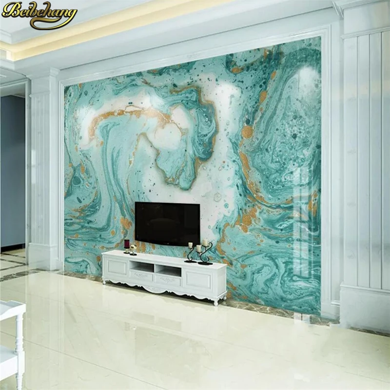 

beibehang Custom wallpaper mural European abstract blue marbled background papel de parede wall papers home decor 3d wallpaper