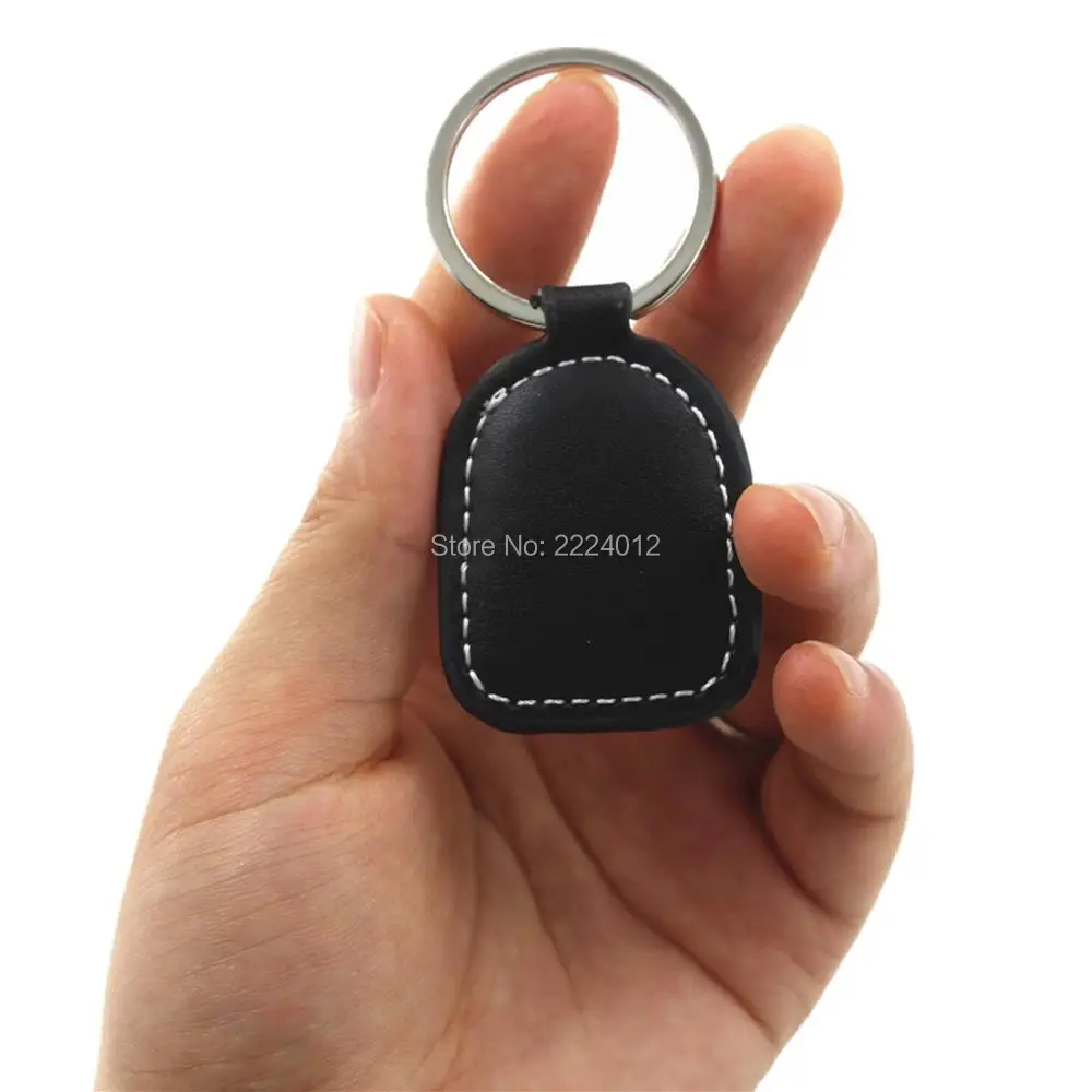 125Khz T5577 T5557 T5567 Rewritable Leather rfid Key Ring Tag Keychains rfid Keyfob for Copy Duplicate Door Access ID Card