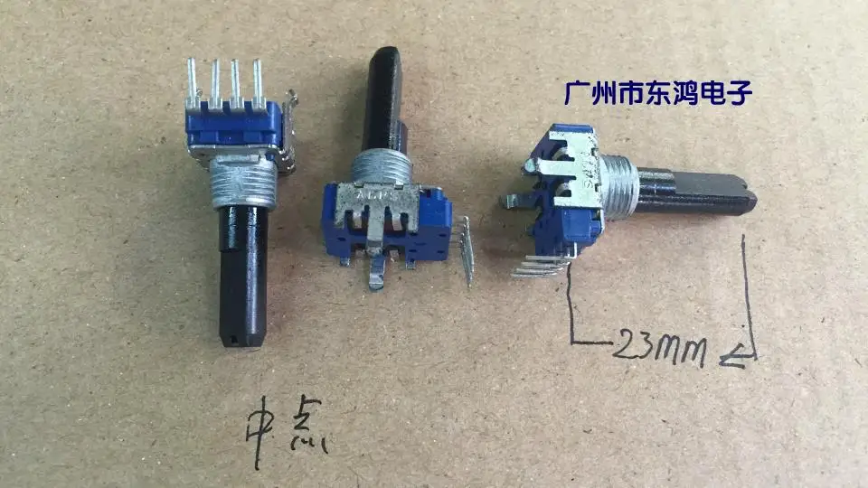 

3pcs for ALPS RK11 type potentiometer B10K, with midpoint shaft length, 23MM package thread, hot sales