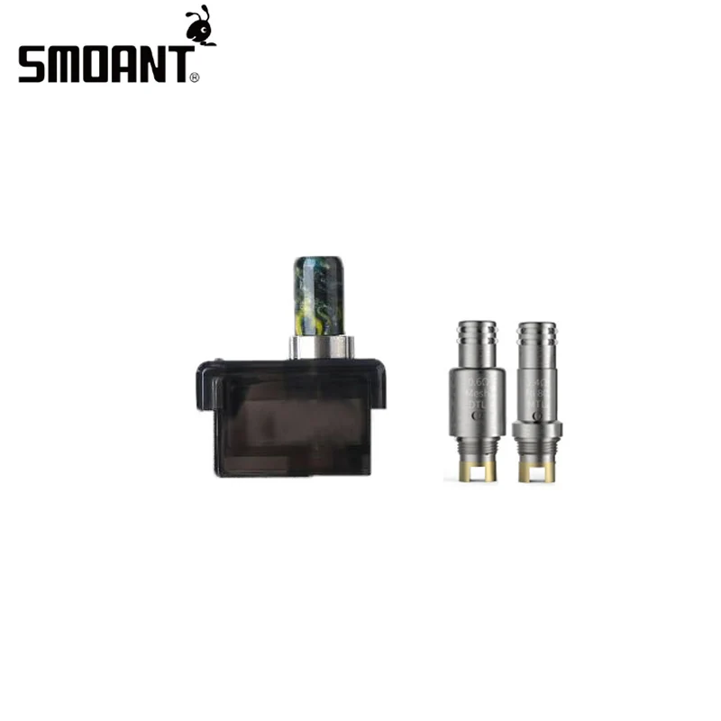 Original Smoant Pasito Pod Cartridge 3ml with MTL Ni80 Coil 1.4ohm DTL Mesh Coil 0.6ohm for E Cigarette Smoant Pasito Pod Kit