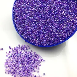 16g 1000X2mm 12/0 AB Colore Viola Rotonda Trasparente Allentato Branelli del distanziatore Cezch Vetro Seed Beads Handmade Jewelry DIY Dell'indumento Bead