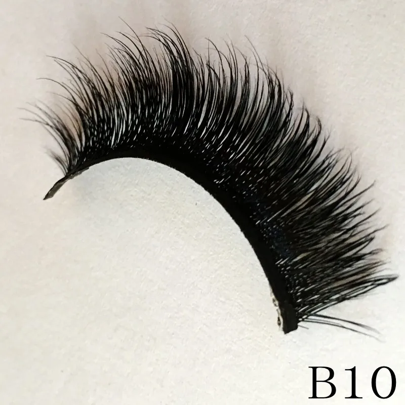 ใน USA 50คู่ขนตาปลอมธรรมชาติหนา False 10-15มม.Lashes ปลอมขนตาแต่งหน้า extension Beauty