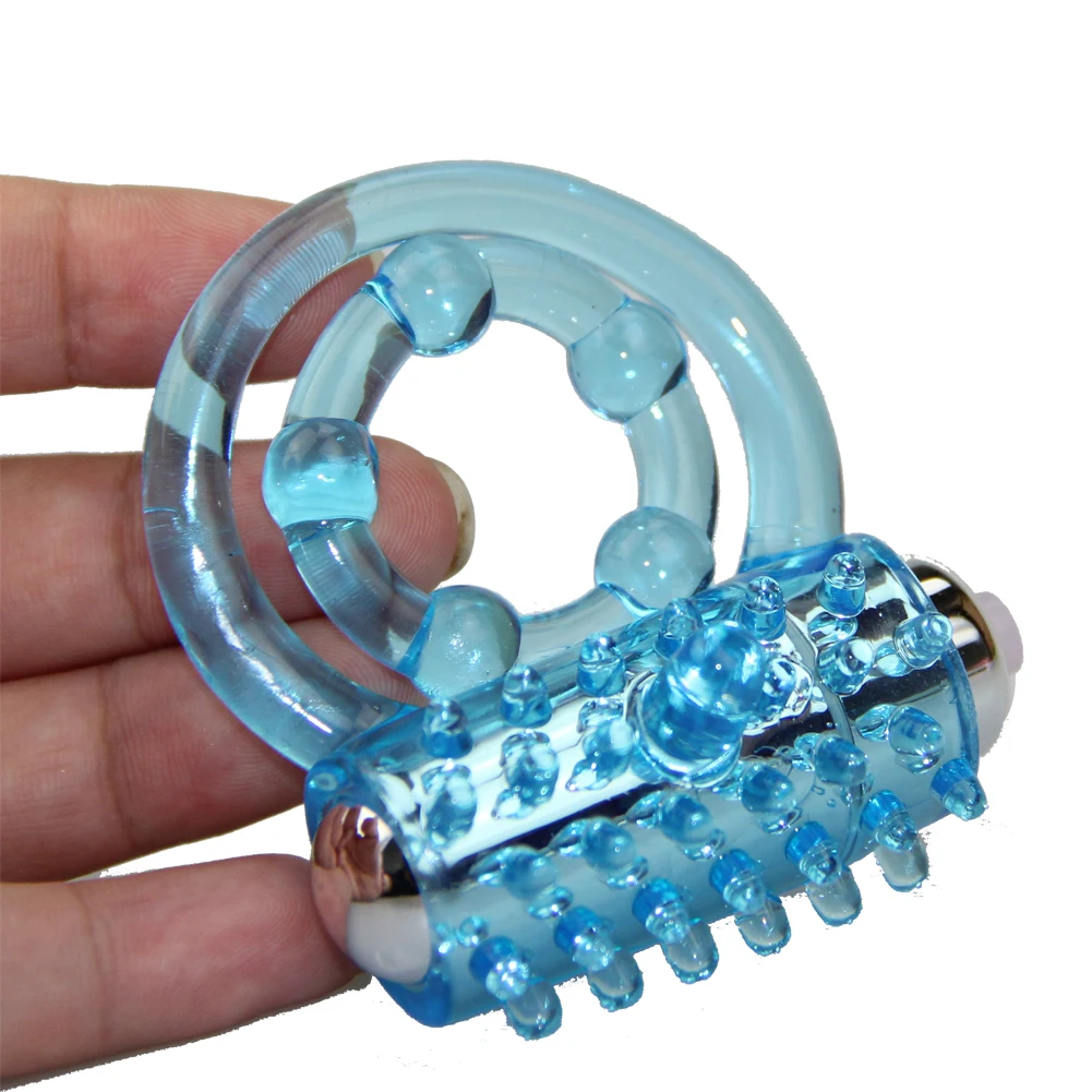 double Penis Rings vibrattor for man delay cockring Enhance lasting Cock ball adult sex toys Clitoris stimulate Utensils Massage