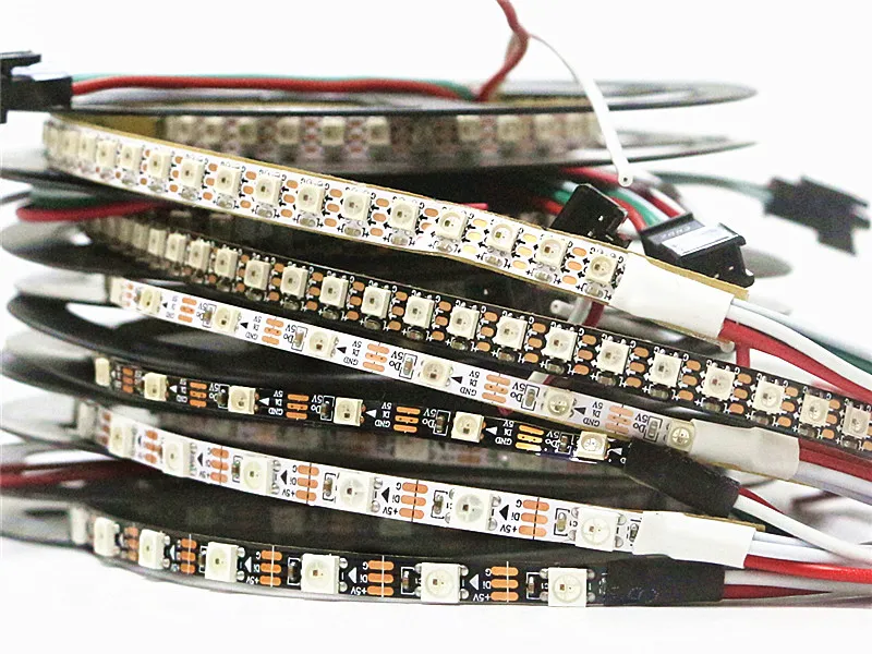 Programmable Individual Addressable LED Pixel Strip 4mm 5mm narrow width WS2812B WS2812 3535 5050 RGB LED Chasing Digital lamp