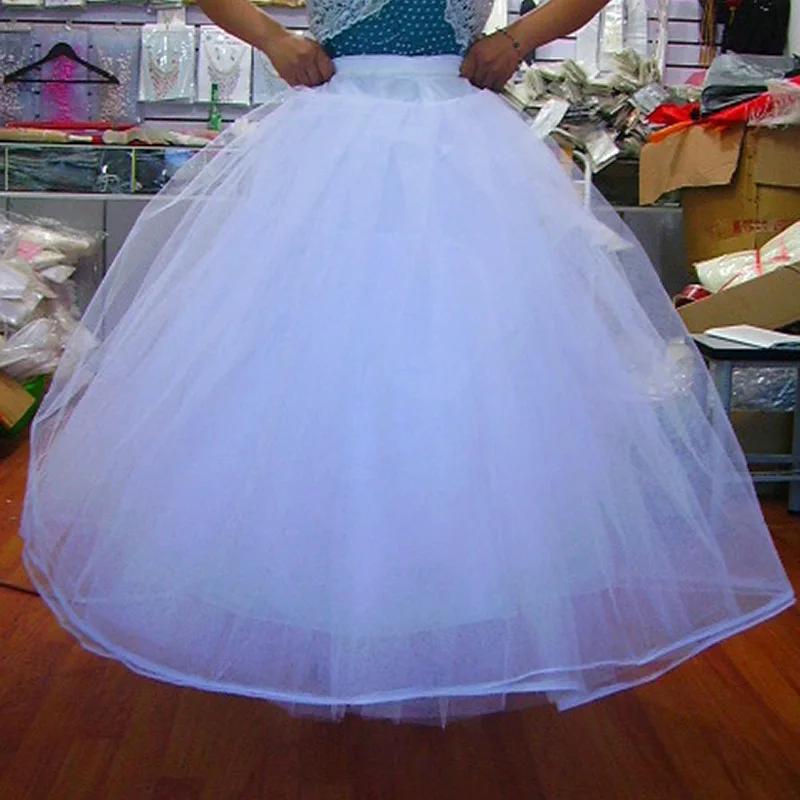 2018 novo petticoat longo tule saias das mulheres underskirt para o vestido de casamento lolita