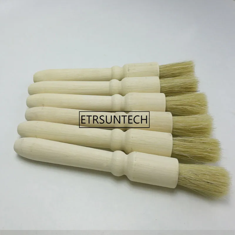 Coffee Brush Coffee Grinder Machine Cleaning Brush Wood Handle Natural Bristles Wood Dusting Espresso Brush for Barista