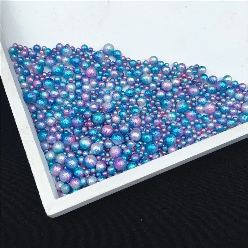 

Mixed Size 3/4/5/6mm Mermaid Gradual Wrinkle, Phantom Color, Porous Pearl DIY Nail Pearl Japanese Abrasive Pearls for Craft