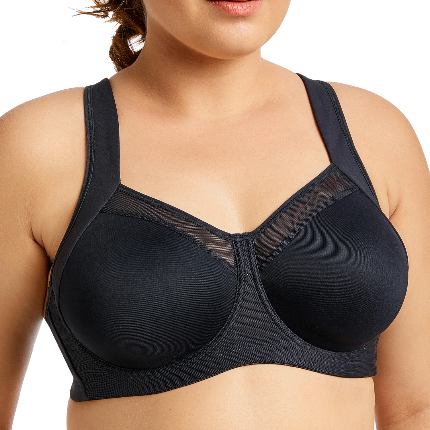 Women\'s Powerback Support Active Bra High Impact Workout Underwire Exercise Sculpting Uplift
