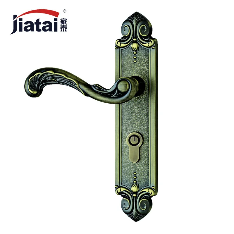 Thai high-end home European American antique hardware locks TK236036 green bronze door locks on the door