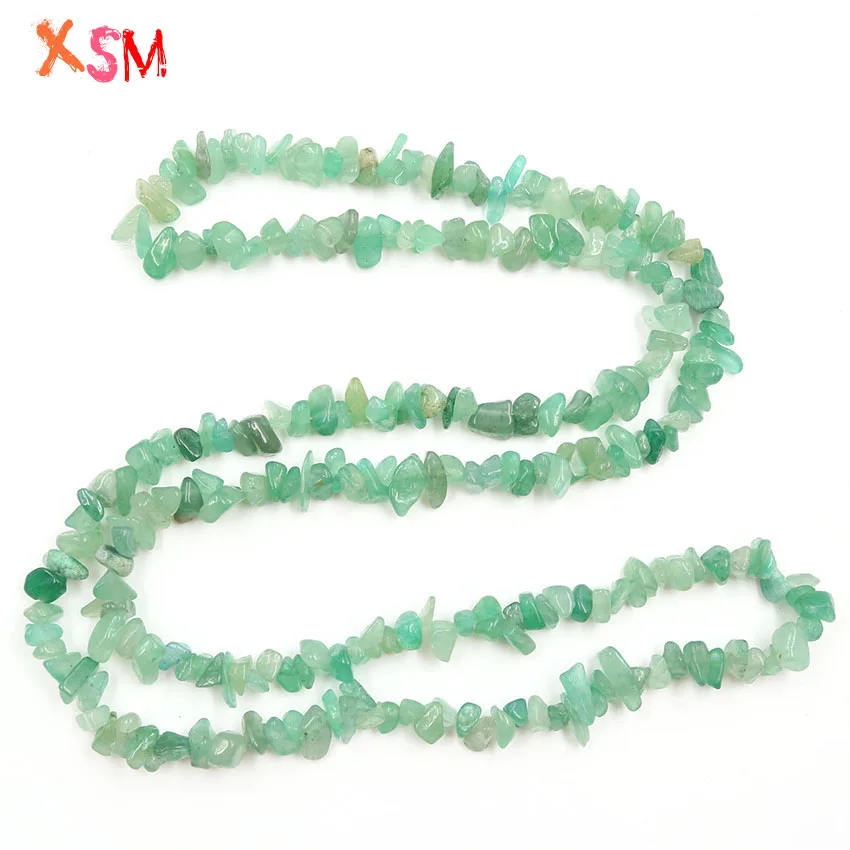 5-8MM Irregular Shaped Chips Stone Crushed Chunked Crystal Pieces Natural Green Aventurine Freeform Beads for DIY Jewelry Making