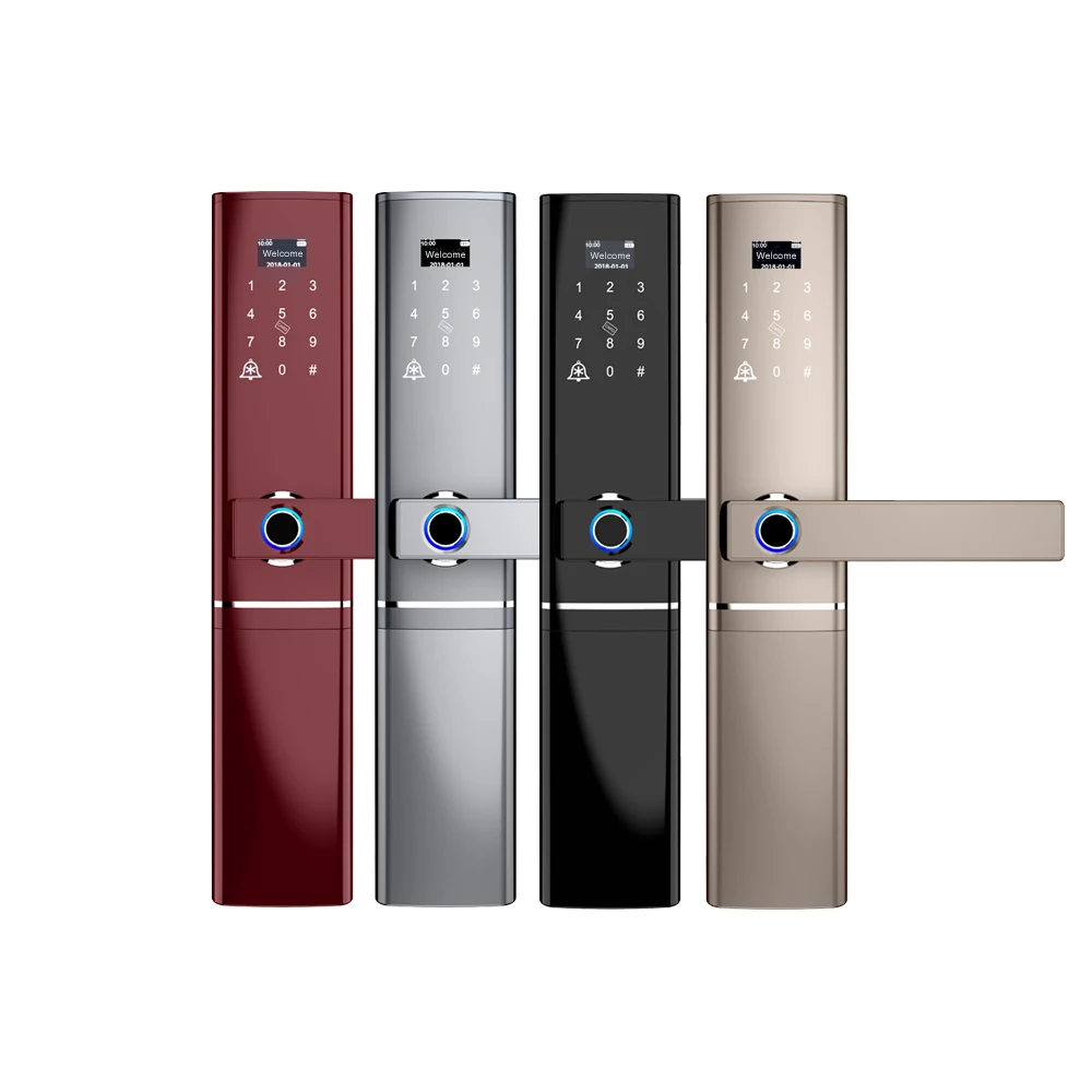 Biometric Electronic Fingerprint Door Lock Kyeless Smart Digital Safe Fingerprint, Code, Key Touch Screen Digital Password Lock