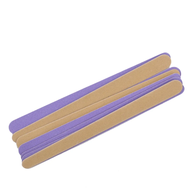 50pcs/lot Purple and Brown Nail File Sanding Grits 150/150 Nail Polish Buffer Blocks Washable Nail Accessories Supplier Tools