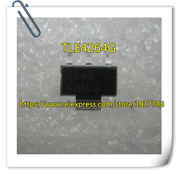 10 pçs/lote TLE4264G 4264G 42464 SOT-223 Novo Triode originais regulador de tensão linear