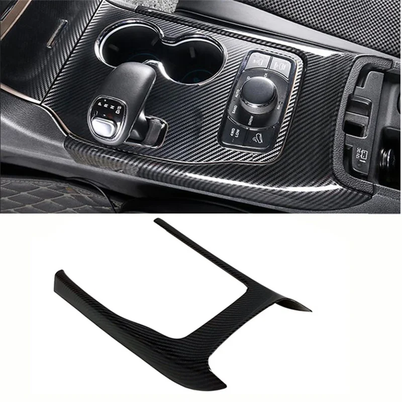 Car Interior Gear Shift Box Panel Cover Trim For Jeep Grand Cherokee 2010-2018 Mouldings ABS Car Styling Accessories 1pcs/set