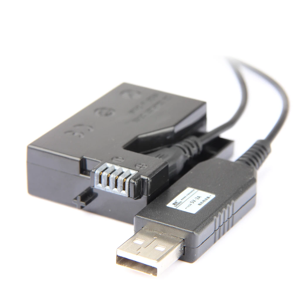 Adaptador de corriente de ACK-E8 DR-E8 USB, Cable de unidad, batería ficticia, acoplador de CC para Canon EOS 550D, 600D, 650D, 700D, T2i, T3i, T4i,