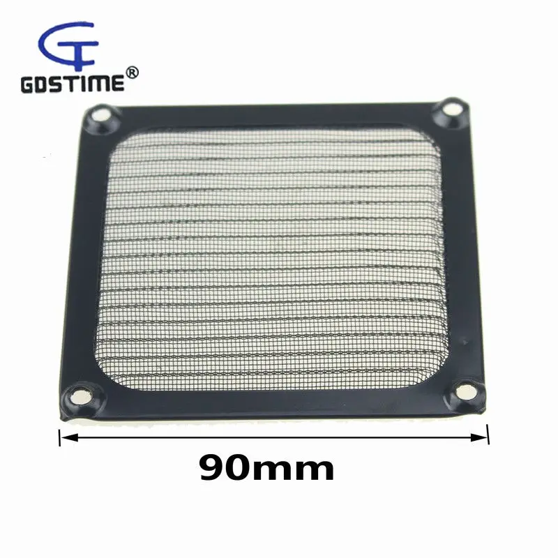 2PCS Gdstime 9CM Computer Mesh Black PC Fan Cooler Dust Filter Dustproof Case Cover 90x90mm 90mm