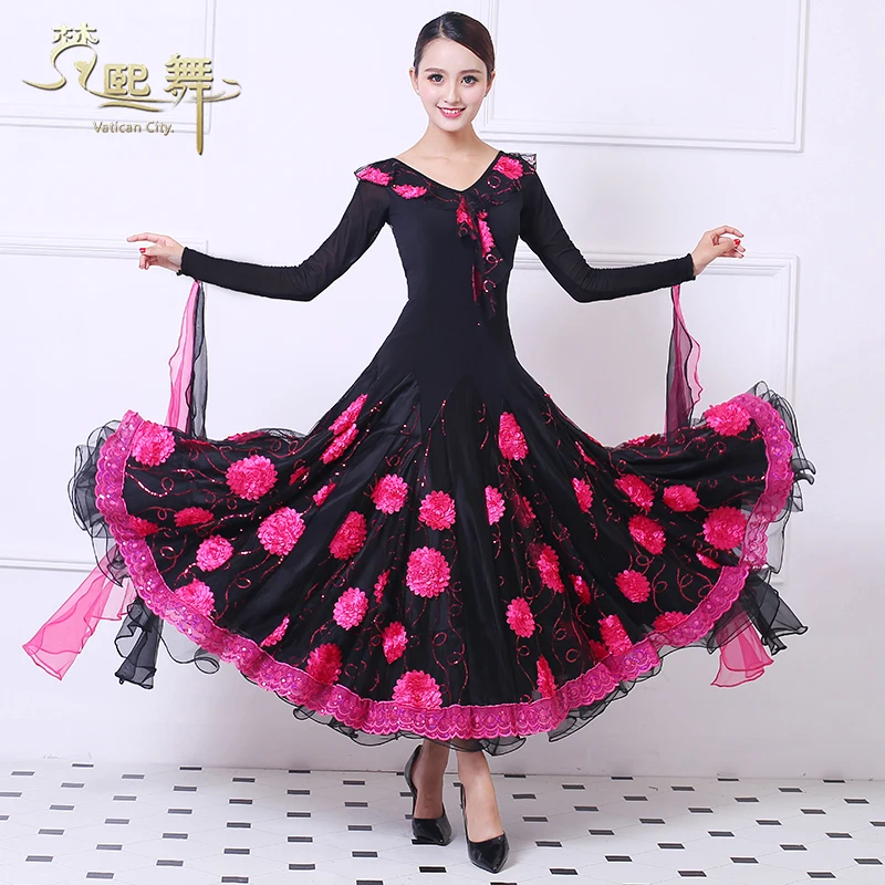 Vestido de dança de salão personalizado, vestido feminino para competição de dança, roupa de tango, chamamento, valsa, personalizados