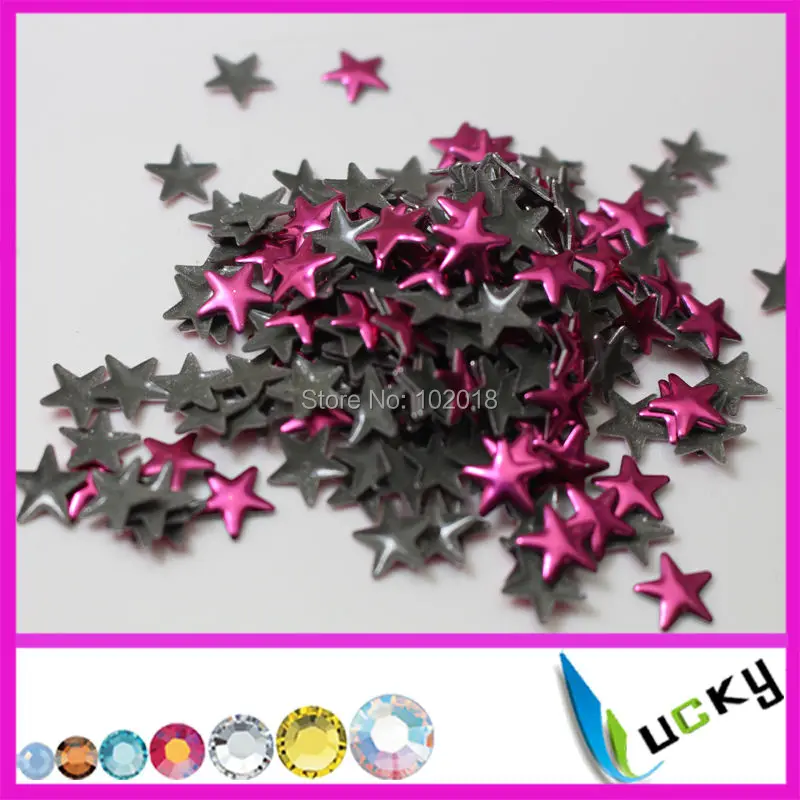 FREE SHIPPING!!!  10mm  2880PCS 2016 LUCKY new design copy korean star nailhead hotfix nailhead hot fix studs