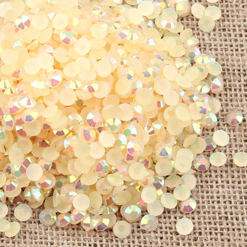 Alinacutle 20g Gems 4mm / 6mm Gems Card Shakers Diamond Flat Back Crystal Acrylic Gemstone Nail Art Sequins Garment Paper Craft