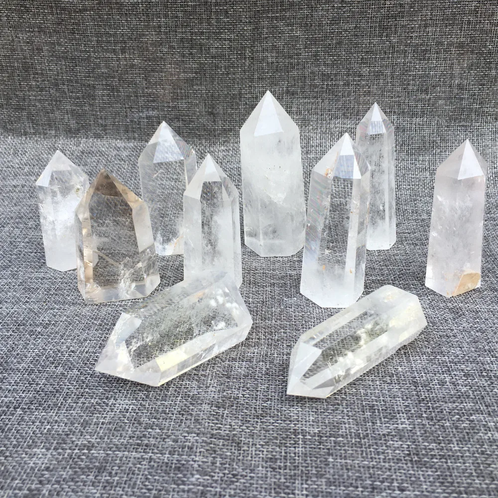 Natural Clear Quartz crystal Obelisk Crystal Wand Point natural stones and minerals for wholesale