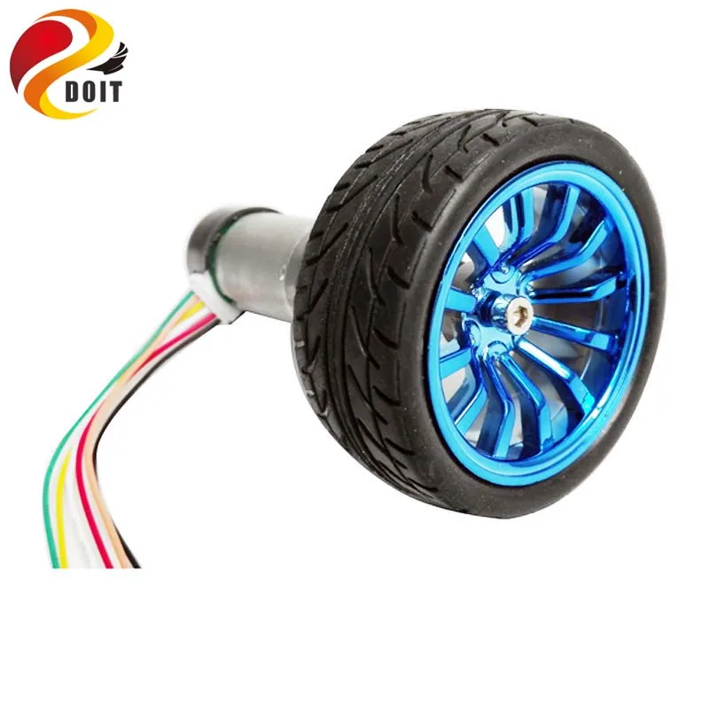 หนึ่งชุดสำหรับหุ่นยนต์รถแชสซี25มม.มอเตอร์ + ความยาว30มม.ข้อต่อทองแดง + 65มม.ล้อกว้าง + มอเตอร์ + สกรู