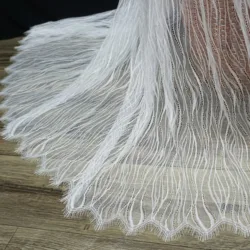 Soft Quality Lady Underwear Clothing DIY Sewing Lace Nice Eyelash Chantilly Lace for Wedding Gown 1.5*3 Meters Home DECOR Lace
