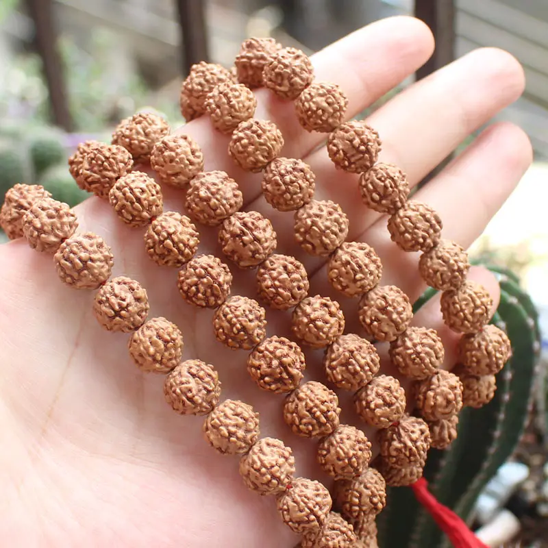 Groothandel Tibetaanse Boeddhistische Gebed 108 mala 100% Natuurlijke Kralen Hoge Dichtheid Rudraksha Bodhi Zaad, groothandel voor alle items!