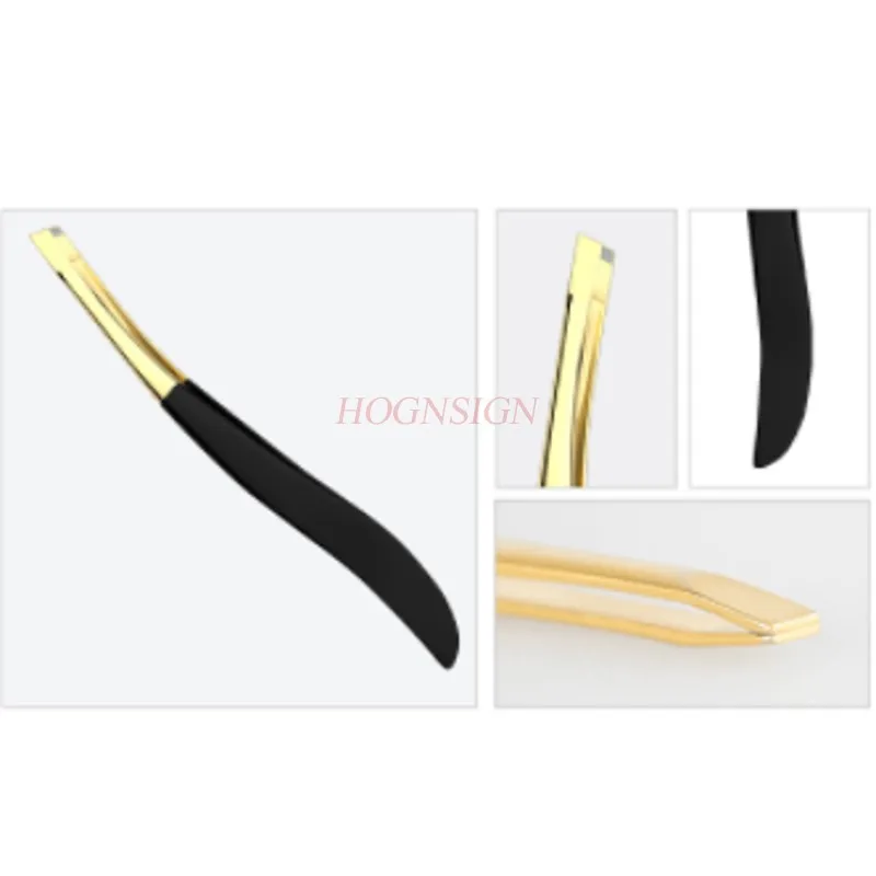 Clip per sopracciglia Pinzetta per trucco obliqua in acciaio inossidabile Clip per sopracciglia Pinzette Bocca sottile Strumento per trucco appropriato Vendita di pinze