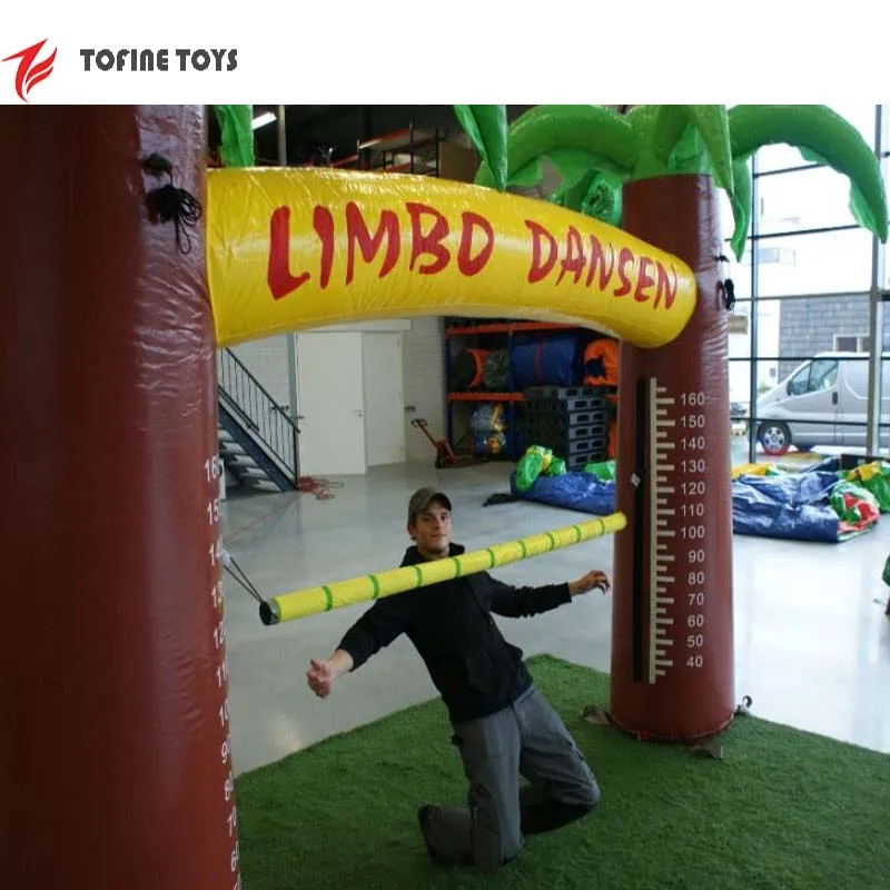 advertising tree inflatable limbo dance sports game