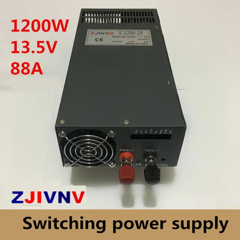 

High power 1200W Switching Power Supply 13.5v 88a SMPS for LED Strip light industry CNC AC/DC input 220VAC or 110VAC