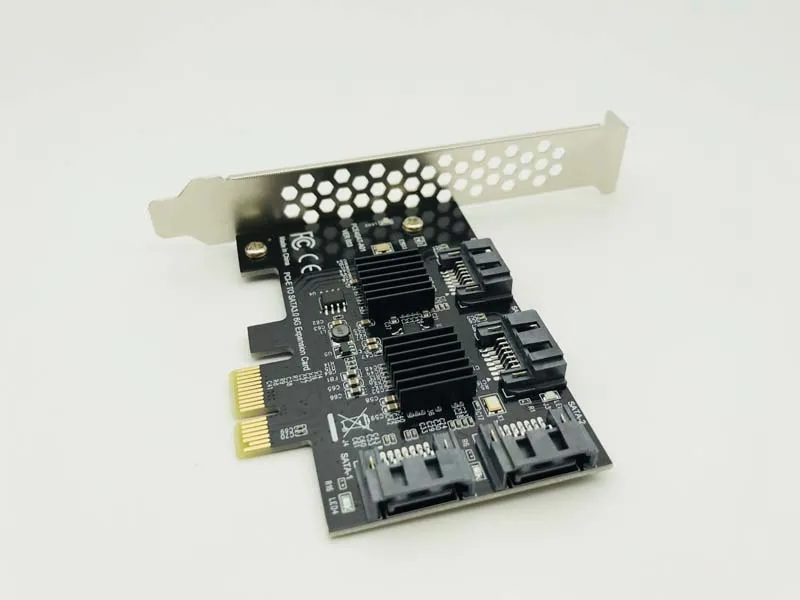 

4-Port SATA PCIE to SATA Card PCIE Adapter PCI Express to SATA3.0 Converter 6G Expansion Controller Card Adapter IPFS