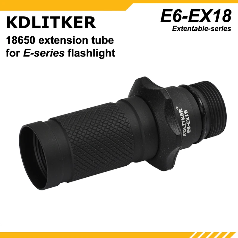 KDLITKER E6 / E6S P60 Flashlight Host - Black