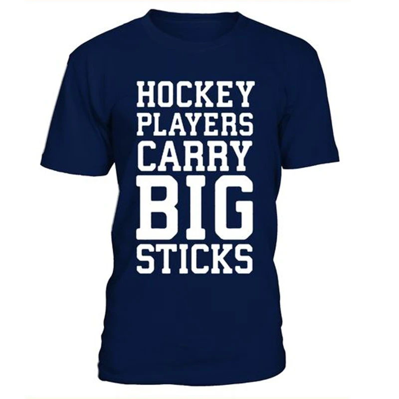 

Hockey Fans Cotton Men's T Shirts With Printing Logos