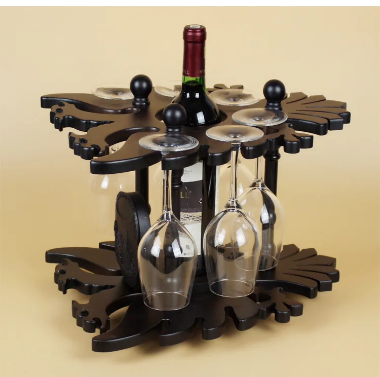 D creative style decor decoration living room Home Furnishing wine frame wood wine rack shelf display cabinet