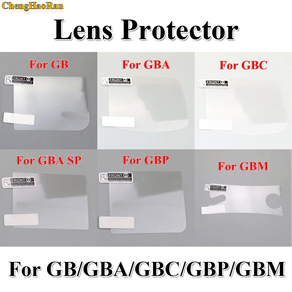 

ChengHaoRan 6PCS/LOT LCD Screen Protector Protective Film for Gameboy Color for GBA GBA SP GBC GB GBP for GBM Console