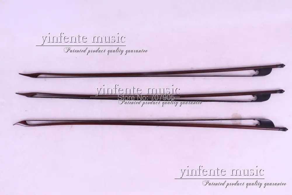 

3 pcs 4/4 violin Bow Baroque Brazil Ebony f rog High Quality New 3+1 #