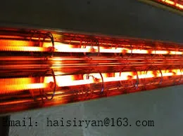 

380v 4000w Heraeus tubular IR emitter quartz halogen heater shortwave infrared paint curing lamp