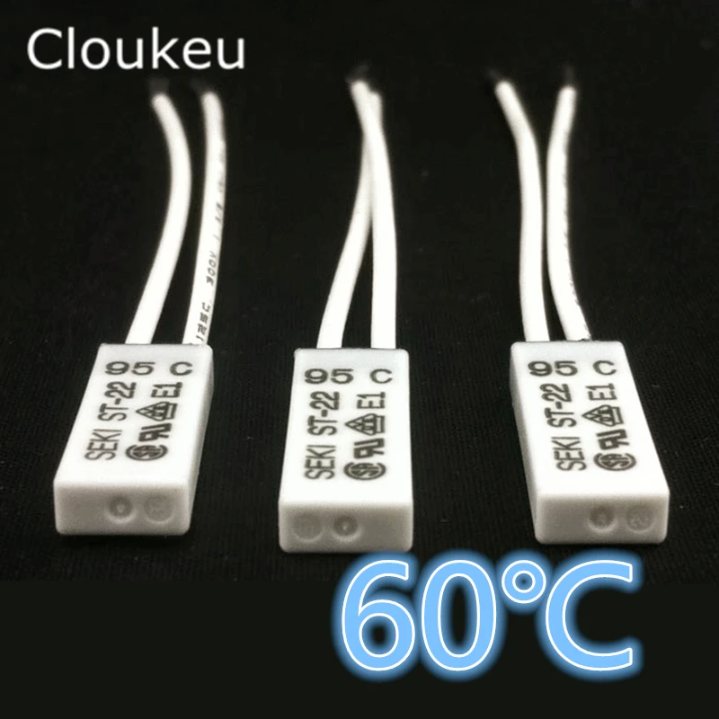 ST-22 60C Temperature Switch Thermal control 5A250V Normally Closed 60 Centigrade