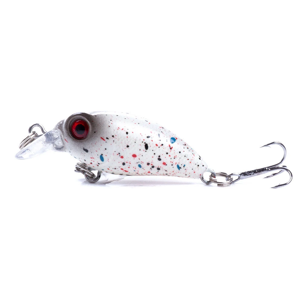 1 sztuk pływające Mini Crankbait przynęty 4cm 2.5g Minnow sztuczne tworzywo sztuczne twarda przynęta bas pływacki Pike Wobblers Pesca Tackle