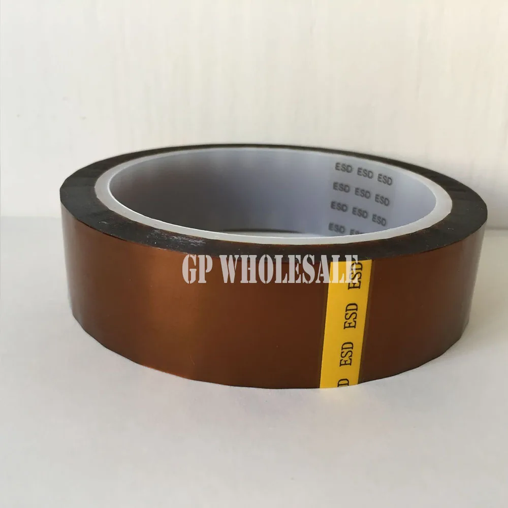 0.06mm Thick 110mm*33M Anti ESD Static ESD One Side Adhered Tape, Polyimide Film for Transformers